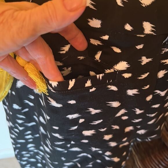 Pink Tartan size 8 Black & white pants w/ belt loops front and back pockets EUC - Picture 9 of 13